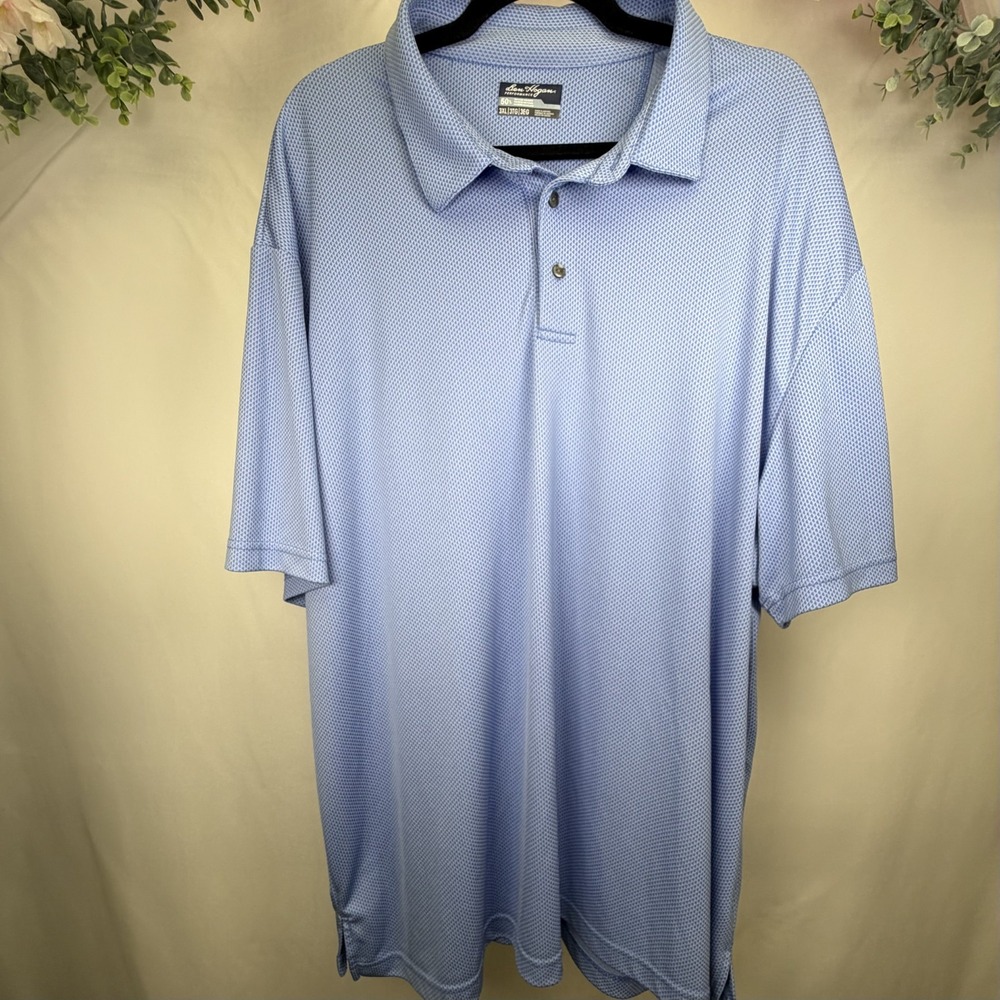 Ben Hogan Polo Shirt Mens 3XL TG Blue Performance Golf Short Sleeve Activewear